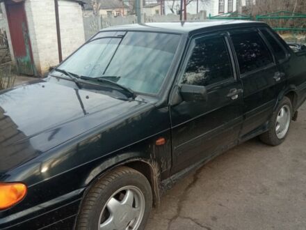Чорний ВАЗ 2115 Самара, об'ємом двигуна 1.6 л та пробігом 204 тис. км за 2600 $, фото 1 на Automoto.ua
