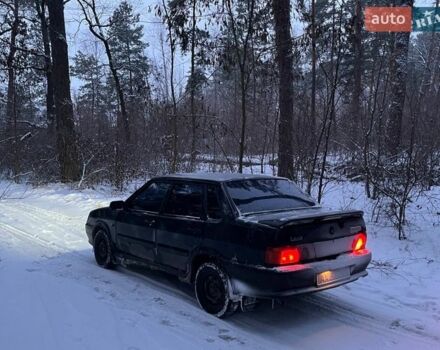 Черный ВАЗ 2115 Самара, объемом двигателя 1.6 л и пробегом 130 тыс. км за 2200 $, фото 1 на Automoto.ua