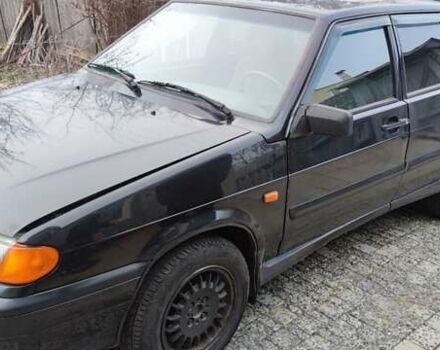 Черный ВАЗ 2115 Самара, объемом двигателя 1.6 л и пробегом 138 тыс. км за 1600 $, фото 1 на Automoto.ua
