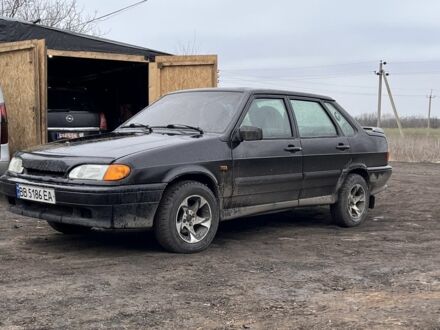 Черный ВАЗ 2115 Самара, объемом двигателя 0 л и пробегом 190 тыс. км за 1900 $, фото 1 на Automoto.ua