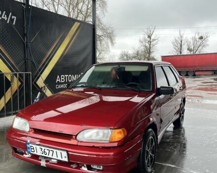 Красный ВАЗ 2115 Самара, объемом двигателя 1.6 л и пробегом 200 тыс. км за 1500 $, фото 1 на Automoto.ua