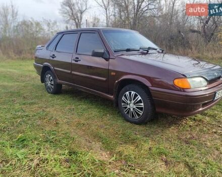 Красный ВАЗ 2115 Самара, объемом двигателя 1.6 л и пробегом 100 тыс. км за 2600 $, фото 1 на Automoto.ua