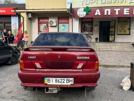 Красный ВАЗ 2115 Самара, объемом двигателя 1.6 л и пробегом 195 тыс. км за 1300 $, фото 1 на Automoto.ua