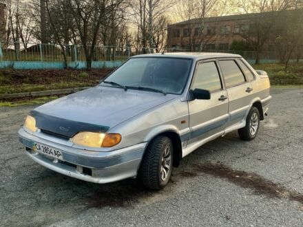 Серый ВАЗ 2115 Самара, объемом двигателя 1.5 л и пробегом 230 тыс. км за 1150 $, фото 1 на Automoto.ua