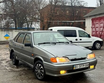 Серый ВАЗ 2115 Самара, объемом двигателя 1.5 л и пробегом 210 тыс. км за 1200 $, фото 1 на Automoto.ua