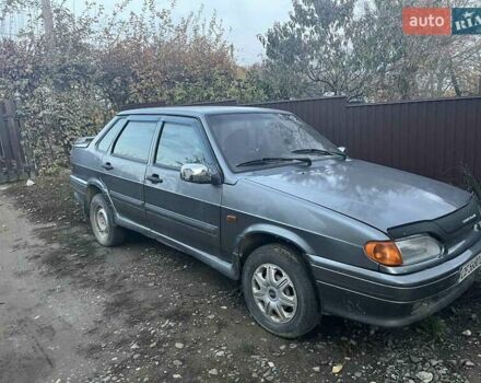 Серый ВАЗ 2115 Самара, объемом двигателя 1.6 л и пробегом 160 тыс. км за 1600 $, фото 1 на Automoto.ua