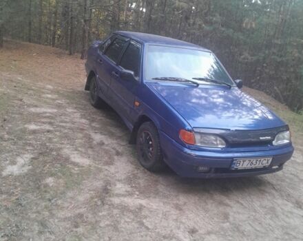 Синий ВАЗ 2115 Самара, объемом двигателя 1.5 л и пробегом 250 тыс. км за 1500 $, фото 1 на Automoto.ua