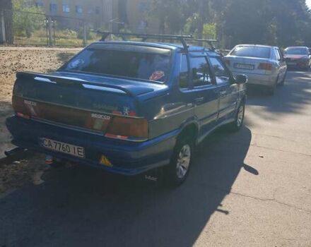 Синий ВАЗ 2115 Самара, объемом двигателя 1.5 л и пробегом 202 тыс. км за 1750 $, фото 1 на Automoto.ua