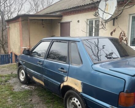 Синий ВАЗ 2115 Самара, объемом двигателя 1.5 л и пробегом 450 тыс. км за 437 $, фото 1 на Automoto.ua