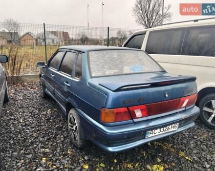 Синий ВАЗ 2115 Самара, объемом двигателя 1.6 л и пробегом 350 тыс. км за 1200 $, фото 7 на Automoto.ua