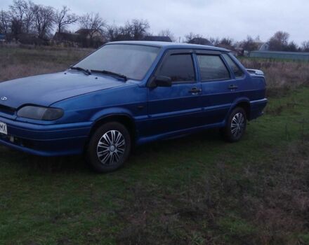 Синий ВАЗ 2115 Самара, объемом двигателя 1.6 л и пробегом 160 тыс. км за 1050 $, фото 12 на Automoto.ua