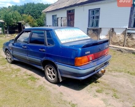 Синий ВАЗ 2115 Самара, объемом двигателя 1.5 л и пробегом 550 тыс. км за 1500 $, фото 1 на Automoto.ua