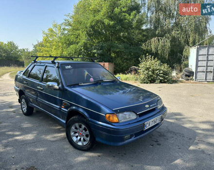 Синий ВАЗ 2115 Самара, объемом двигателя 1.5 л и пробегом 194 тыс. км за 1750 $, фото 1 на Automoto.ua