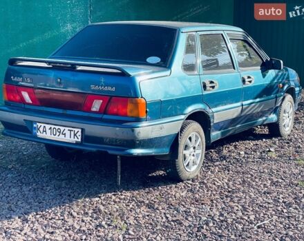 Синий ВАЗ 2115 Самара, объемом двигателя 1.5 л и пробегом 160 тыс. км за 1650 $, фото 1 на Automoto.ua