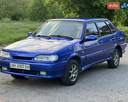 Синий ВАЗ 2115 Самара, объемом двигателя 1.5 л и пробегом 240 тыс. км за 1800 $, фото 1 на Automoto.ua