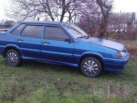 Синий ВАЗ 2115 Самара, объемом двигателя 1.6 л и пробегом 160 тыс. км за 1050 $, фото 1 на Automoto.ua