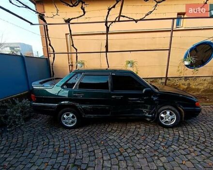 Зеленый ВАЗ 2115 Самара, объемом двигателя 1.5 л и пробегом 200 тыс. км за 600 $, фото 3 на Automoto.ua