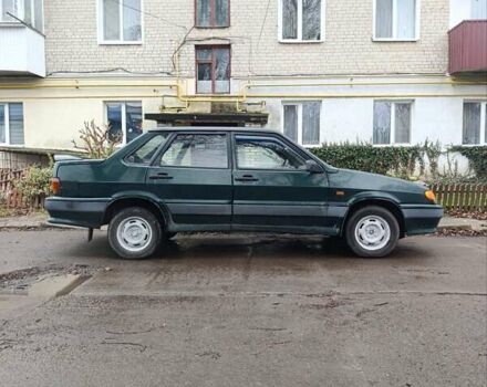 Зеленый ВАЗ 2115 Самара, объемом двигателя 1.5 л и пробегом 221 тыс. км за 1800 $, фото 4 на Automoto.ua