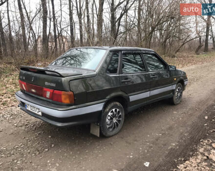 Зеленый ВАЗ 2115 Самара, объемом двигателя 1.5 л и пробегом 200 тыс. км за 1600 $, фото 5 на Automoto.ua