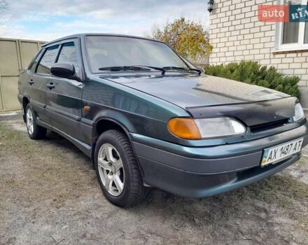 Зеленый ВАЗ 2115 Самара, объемом двигателя 1.5 л и пробегом 350 тыс. км за 1900 $, фото 1 на Automoto.ua