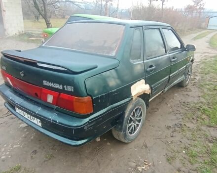 Зеленый ВАЗ 2115 Самара, объемом двигателя 1 л и пробегом 100 тыс. км за 700 $, фото 2 на Automoto.ua