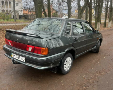 Зеленый ВАЗ 2115 Самара, объемом двигателя 1.6 л и пробегом 160 тыс. км за 2350 $, фото 4 на Automoto.ua