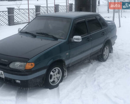 Зеленый ВАЗ 2115 Самара, объемом двигателя 1.5 л и пробегом 432 тыс. км за 1350 $, фото 1 на Automoto.ua