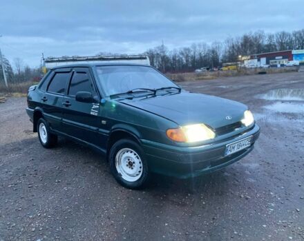 Зеленый ВАЗ 2115 Самара, объемом двигателя 1.5 л и пробегом 1 тыс. км за 750 $, фото 1 на Automoto.ua