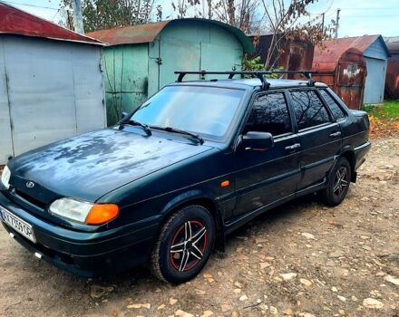 Зеленый ВАЗ 2115 Самара, объемом двигателя 1.5 л и пробегом 200 тыс. км за 2000 $, фото 1 на Automoto.ua