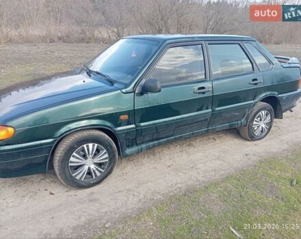 Зеленый ВАЗ 2115 Самара, объемом двигателя 1.5 л и пробегом 329 тыс. км за 1600 $, фото 1 на Automoto.ua