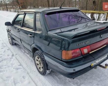 Зеленый ВАЗ 2115 Самара, объемом двигателя 1.5 л и пробегом 492 тыс. км за 1100 $, фото 1 на Automoto.ua