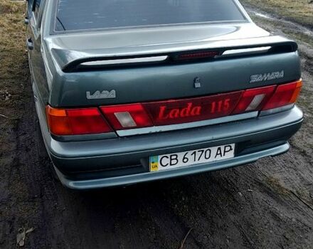 Зеленый ВАЗ 2115 Самара, объемом двигателя 1.6 л и пробегом 260 тыс. км за 2600 $, фото 1 на Automoto.ua