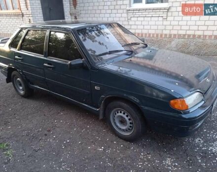 Зеленый ВАЗ 2115 Самара, объемом двигателя 1.6 л и пробегом 250 тыс. км за 1650 $, фото 1 на Automoto.ua