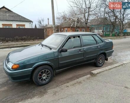 Зеленый ВАЗ 2115 Самара, объемом двигателя 1.6 л и пробегом 190 тыс. км за 1900 $, фото 1 на Automoto.ua