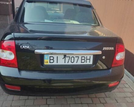 Чорний ВАЗ 2170 Priora, об'ємом двигуна 1.6 л та пробігом 186 тис. км за 4100 $, фото 1 на Automoto.ua