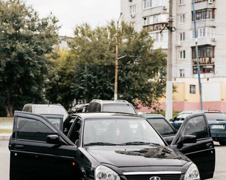 Черный ВАЗ 2170 Priora, объемом двигателя 1.6 л и пробегом 190 тыс. км за 2500 $, фото 4 на Automoto.ua