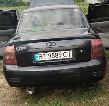 Черный ВАЗ 2170 Priora, объемом двигателя 1.6 л и пробегом 280 тыс. км за 2600 $, фото 4 на Automoto.ua
