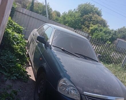 Черный ВАЗ 2170 Priora, объемом двигателя 1.6 л и пробегом 217 тыс. км за 1600 $, фото 2 на Automoto.ua