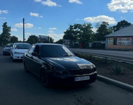 Черный ВАЗ 2170 Priora, объемом двигателя 1.6 л и пробегом 180 тыс. км за 2000 $, фото 2 на Automoto.ua