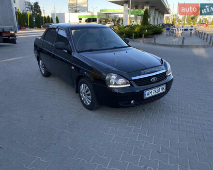 Черный ВАЗ 2170 Priora, объемом двигателя 1.6 л и пробегом 202 тыс. км за 2400 $, фото 2 на Automoto.ua