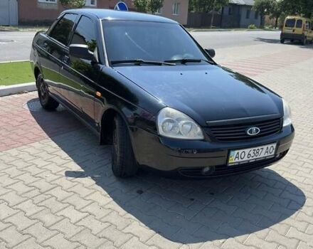 Чорний ВАЗ 2170 Priora, об'ємом двигуна 1.6 л та пробігом 201 тис. км за 2000 $, фото 1 на Automoto.ua