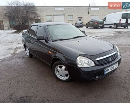 Черный ВАЗ 2170 Priora, объемом двигателя 1.6 л и пробегом 208 тыс. км за 1999 $, фото 1 на Automoto.ua