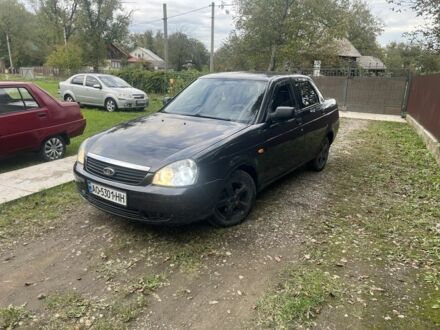 Черный ВАЗ 2170 Priora, объемом двигателя 1.6 л и пробегом 150 тыс. км за 1250 $, фото 1 на Automoto.ua