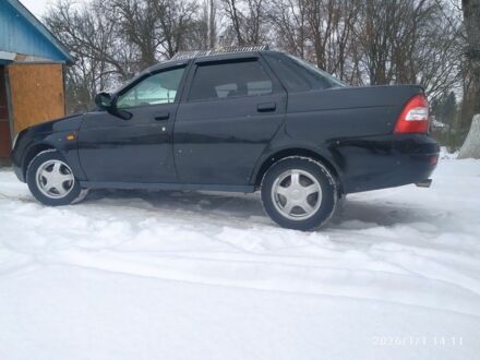 Черный ВАЗ 2170 Priora, объемом двигателя 1.6 л и пробегом 143 тыс. км за 1900 $, фото 1 на Automoto.ua