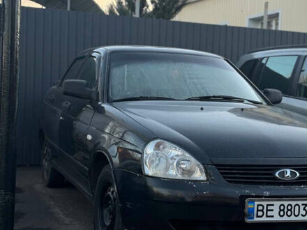 Черный ВАЗ 2170 Priora, объемом двигателя 1.6 л и пробегом 280 тыс. км за 1750 $, фото 1 на Automoto.ua