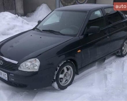 Черный ВАЗ 2170 Priora, объемом двигателя 1.6 л и пробегом 128 тыс. км за 1999 $, фото 1 на Automoto.ua
