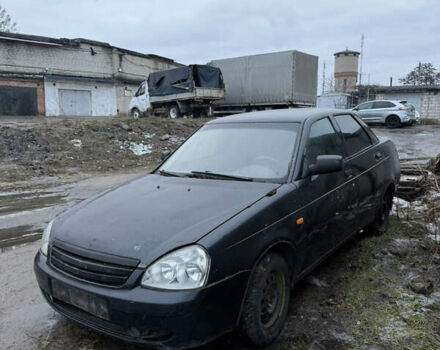 Черный ВАЗ 2170 Priora, объемом двигателя 1.6 л и пробегом 200 тыс. км за 650 $, фото 1 на Automoto.ua