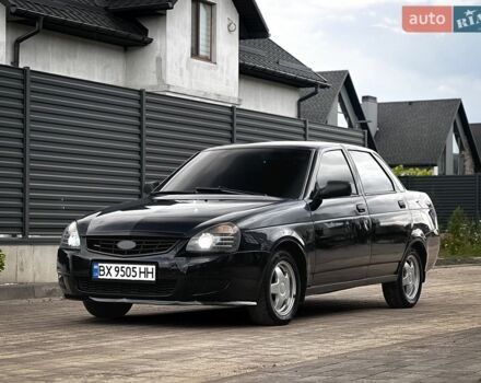 Черный ВАЗ 2170 Priora, объемом двигателя 1.6 л и пробегом 150 тыс. км за 2050 $, фото 1 на Automoto.ua