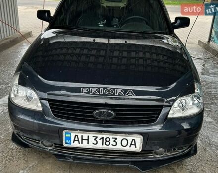 Черный ВАЗ 2170 Priora, объемом двигателя 1.6 л и пробегом 235 тыс. км за 2052 $, фото 1 на Automoto.ua
