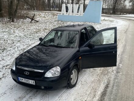 Черный ВАЗ 2170 Priora, объемом двигателя 1.6 л и пробегом 80 тыс. км за 2500 $, фото 1 на Automoto.ua